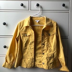 🌼 Yellow Denim Jacket